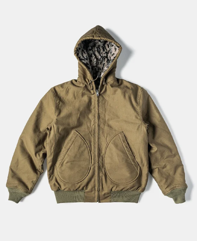 Shop the latest styles in men’s fashion – don’t miss out on these deals!  Leopard Print Reversible Deck Jacket - Khaki