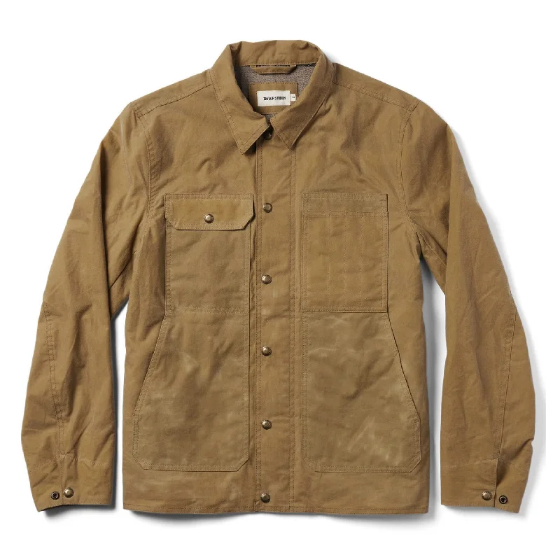 Discover new arrivals in clothing – Affordable styles for every occasion.  The Lined Longshore Jacket in Harvest Tan Waxed Canvas