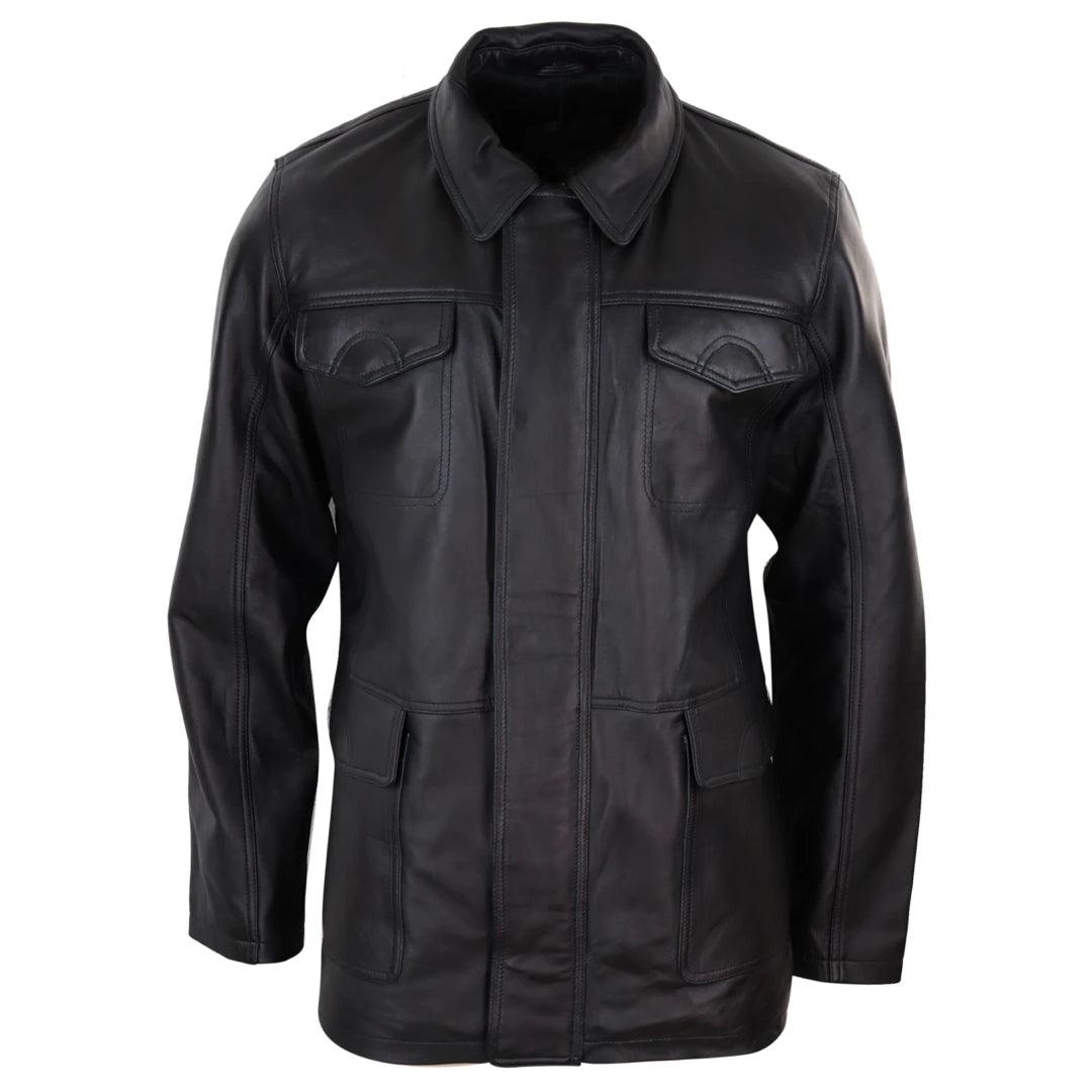 Shop seasonal clothing deals – Big savings on fashion essentials. Mens Classic Real Leather Safari Jacket Over Coat Soft Napa Leather Regular Fit Shop seasonal clothing deals – Big savings on fashion essentials. Mens Classic Real Leather Safari Jacket Over Coat Soft Napa Leather Regular Fit