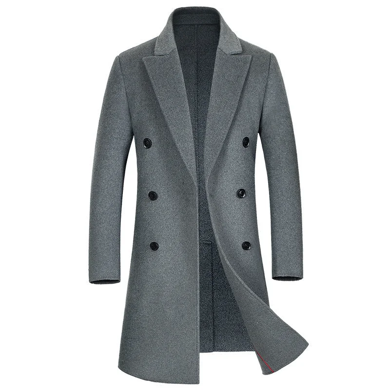 Don’t wait – Shop now for limited-time discounts on trendy clothing.  Men's Double-Faced Long Wool Coat