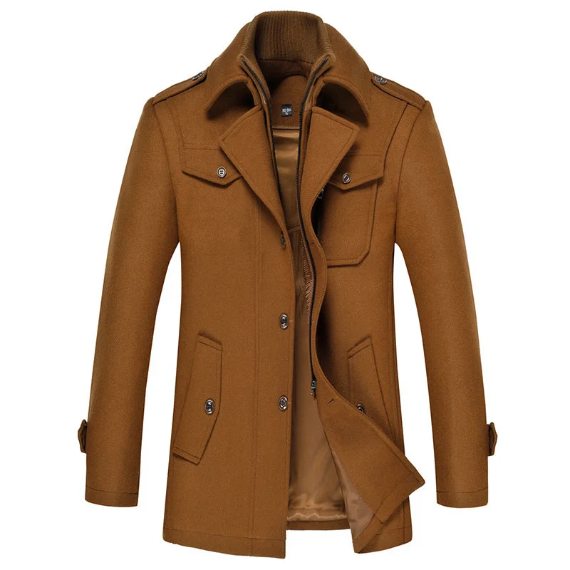 Best clothing deals . – Save up to 70% on trendy styles.  Men's Double-Layer Slim Wool Jacket