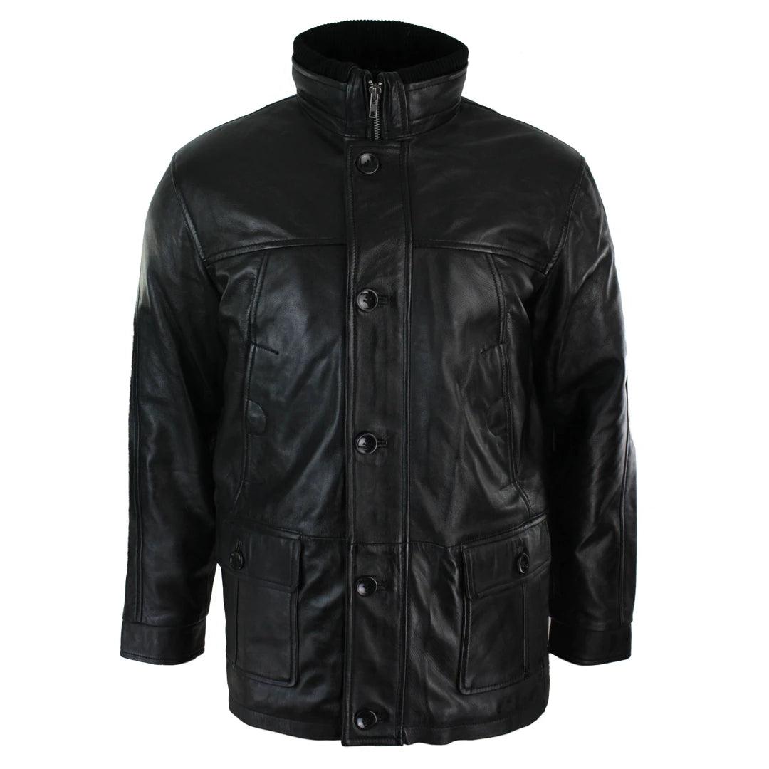 Men’s clothing at unbeatable prices – shop the sale today!  Mens Slim Fit Real Leather Safari Military Army Hunting Jacket Black Brown
