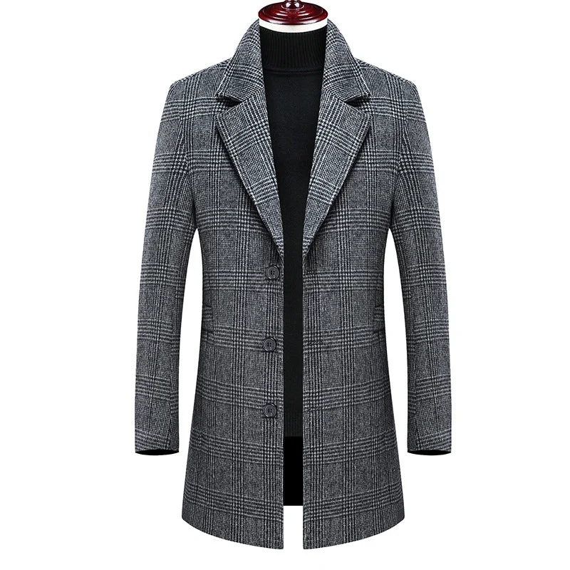Shop the latest clothing deals – Huge discounts on fashion essentials!  MEN'S TOP FITTED WOOL COAT #002