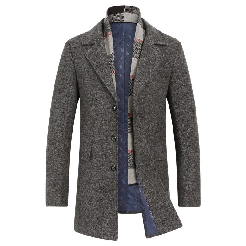 Big discounts  – Shop now for amazing deals.  Men's Top Slim-Fit Wool Coat With Scarf