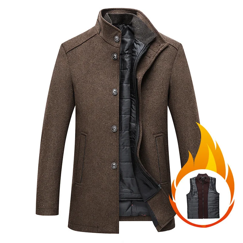 Shop new arrivals in clothing and save up to 60% off select items.  Men's Winter Thicken Double-Layer Wool Coat With Vest