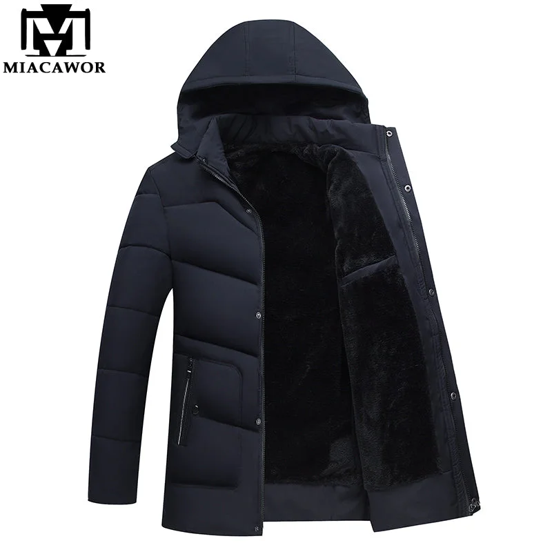Seasonal fashion sale – Save on all your wardrobe essentials today!  MIACAWOR New 2018 Men Jacket Coats Thicken Warm Winter Jackets Casual Men Parka Hooded Outwear Cotton-padded Jacket J468