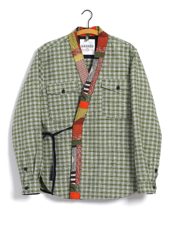 Shop the best in men’s fashion for less – limited-time sale!  REMY | East & West Shirt Jacket | Sashiko Green+