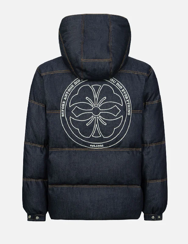 Shop affordable and stylish clothing – Limited-time discounts.  小海鸥及家花刺绣宽版休闲羽绒外套