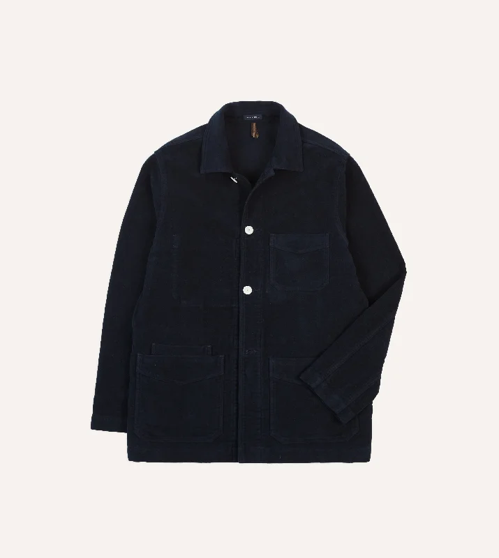 Discover new arrivals in clothing – Affordable styles for every occasion.  St. JOHN by Drake's Navy Moleskin Five-Pocket Chore Jacket