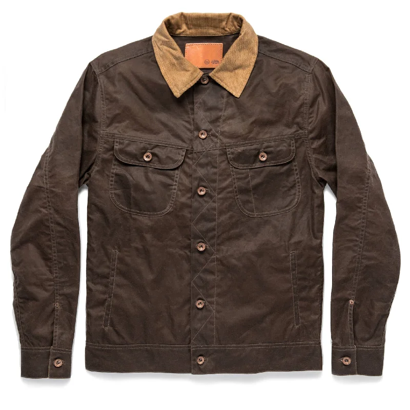 Shop the latest men’s styles at unbelievable prices.  The Long Haul Jacket in Tobacco Waxed Canvas