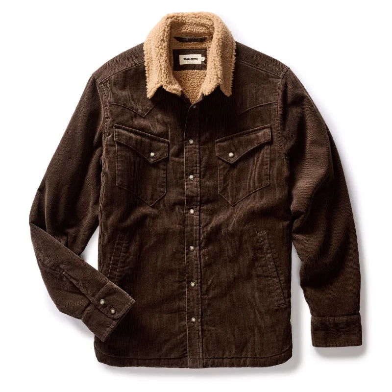 Huge deals on men’s clothing – Limited-time only! The Western Shirt Jacket in Soil Corduroy Huge deals on men’s clothing – Limited-time only! The Western Shirt Jacket in Soil Corduroy