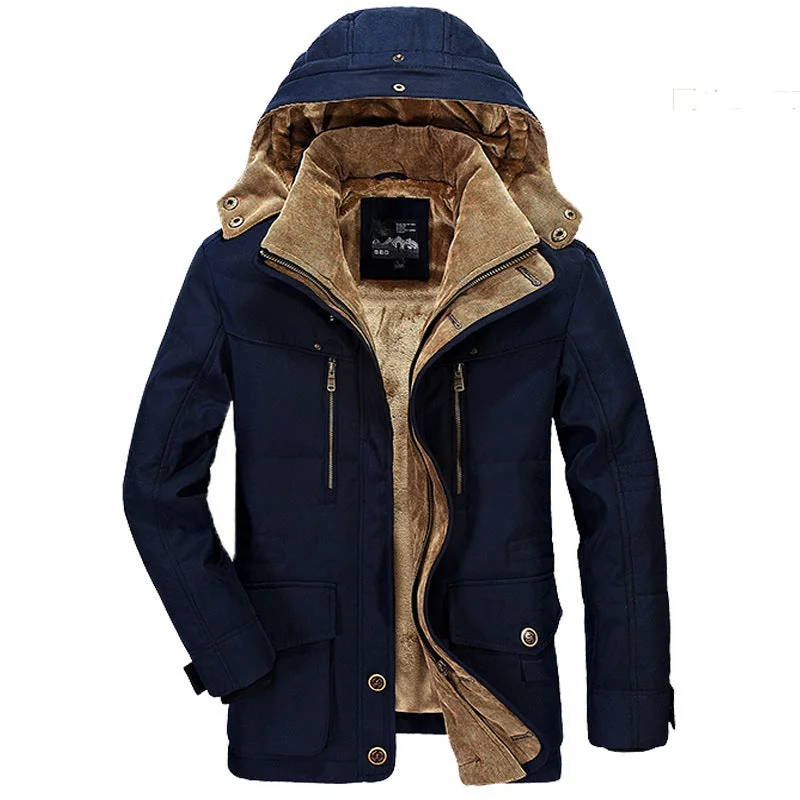 Shop now for fresh styles at discounted prices.  Winter Jacket Men Thickening Hooded Coat Military Cotton-Padded Jacket Men Overcoat Warm Fleece With Fur Parka Men Plus Size 6XL