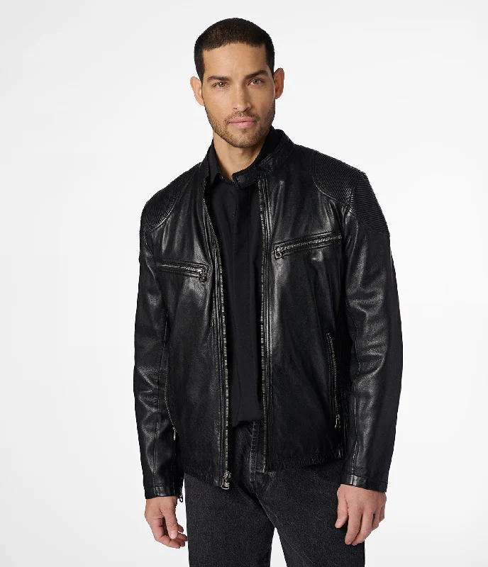 Limited-time offer – Shop top-rated clothing with massive discounts! Drew Genuine Leather Jacket With Accordian Shoulder Limited-time offer – Shop top-rated clothing with massive discounts! Drew Genuine Leather Jacket With Accordian Shoulder