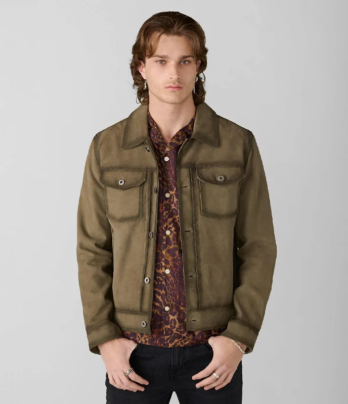 Get trendy clothes for less – Big savings on fashion basics!  Suede Button Up