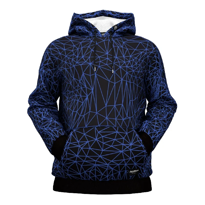 Get ready for the season with exclusive savings on trendy clothes.  Abstract Blue Polygons Hoodie