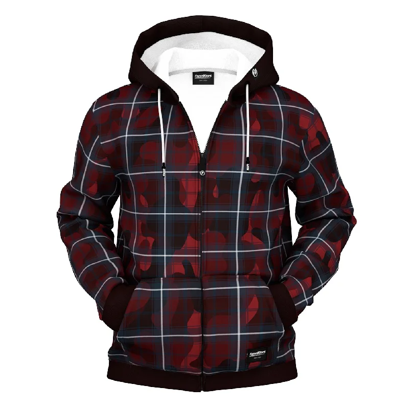 Buy more, save more –  Camoplaid Zip Up Hoodie