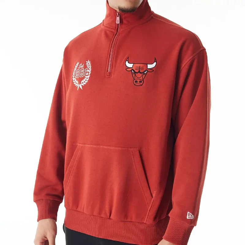 Save big on all types of clothing – Shop the sale now!  Chicago Bulls NBA Lifestyle Red Quarter Zip Sweater