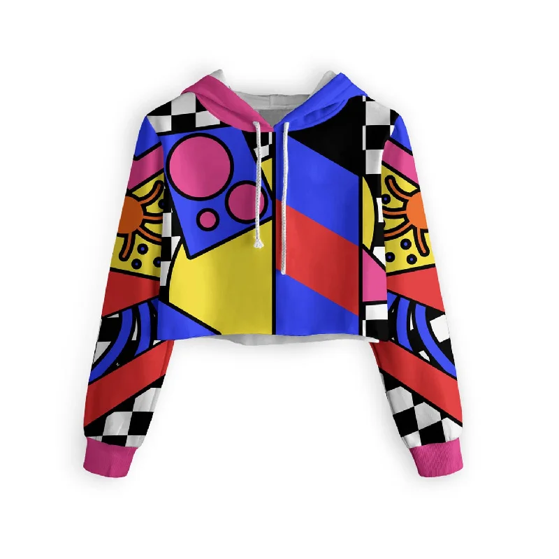 Seasonal sale  Colorful Cropped Hoodie