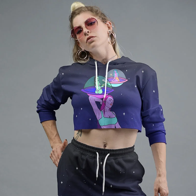 Save big on all types of clothing – Shop the sale now!  Follow Us Cropped Hoodie