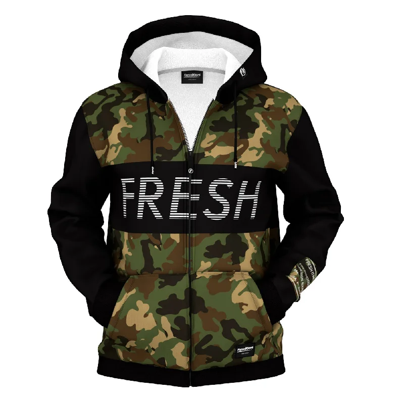 Get the latest trends in men’s clothing – huge savings inside. Fresh X Camo Zip Up Hoodie Get the latest trends in men’s clothing – huge savings inside. Fresh X Camo Zip Up Hoodie