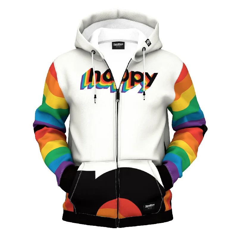 Shop affordable clothing for less – Big discounts online now.  Happy Zip Up Hoodie