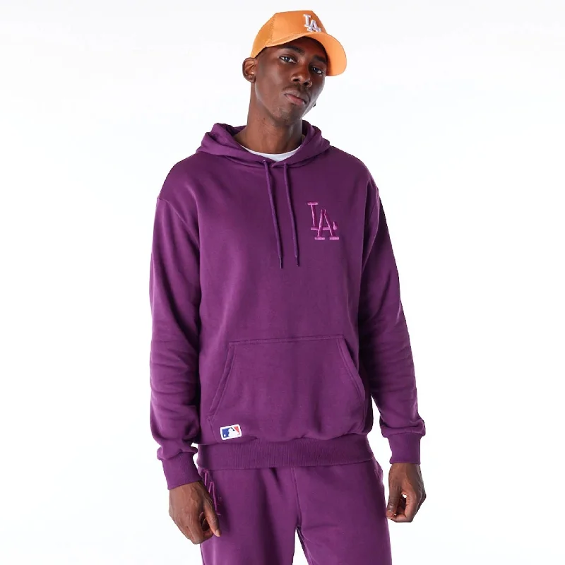 Shop the hottest fashion trends for less –  deals you can’t miss.  LA Dodgers League Essential Dark Purple Oversized Pullover Hoodie
