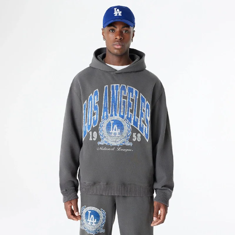 Big discounts  – Shop now for amazing deals.  LA Dodgers Oversized Essential Dark Grey Oversized Pullover Hoodie