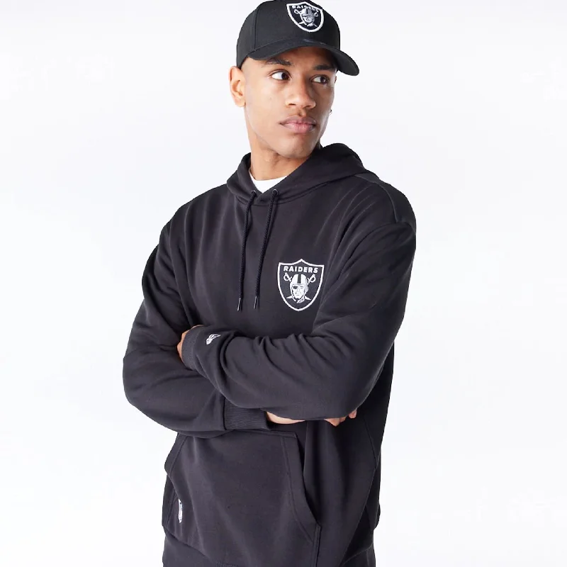 Refresh your wardrobe with the best deals on men's fashion.  Las Vegas Raiders NFL League Essential Black Oversized Pullover Hoodie