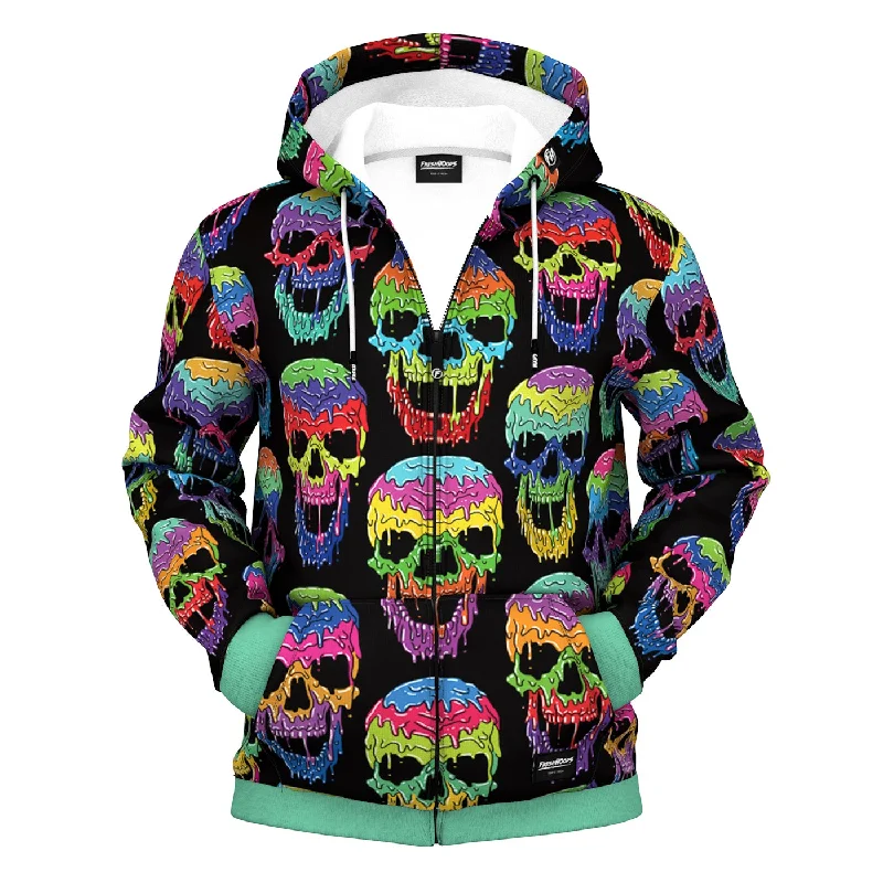 Shop stylish clothing for less – Great deals this week only.  Liquid Skull Zip Up Hoodie