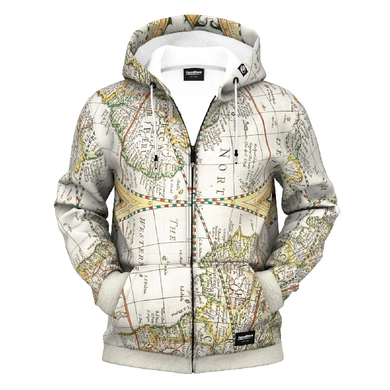 Look your best with exclusive savings on men’s fashion.  Map Zip Up Hoodie