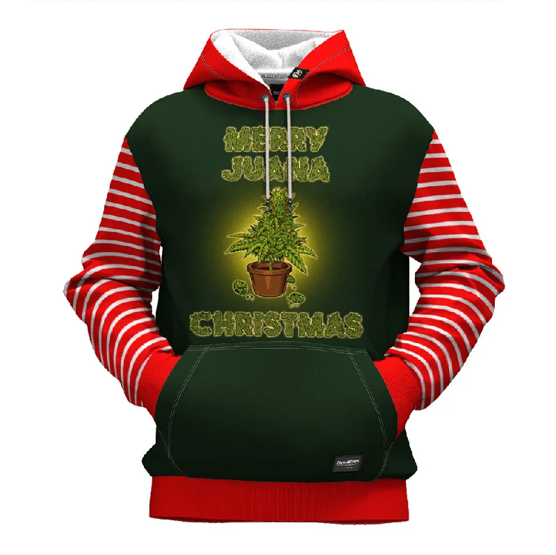 Exclusive discounts on men's fashion – shop today!  Merryjuana Christmas Hoodie