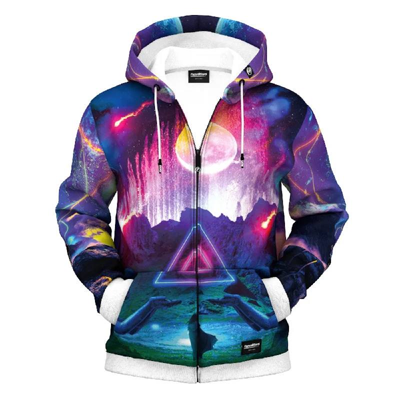 Save big on men’s casual wear – today only!  Neon Night Zip Up Hoodie