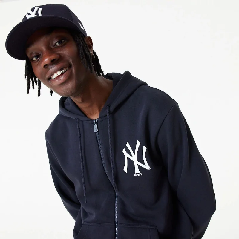 Save up to 60% on new arrivals in clothing – Shop now!  New York Yankees MLB Essential Navy Full Zip Hoodie