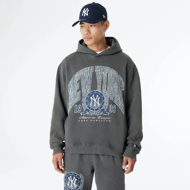 Save on trendy clothing for every season –Shoppers get exclusive deals. New York Yankees Oversized Essential Dark Grey Oversized Pullover Hoodie Save on trendy clothing for every season –Shoppers get exclusive deals. New York Yankees Oversized Essential Dark Grey Oversized Pullover Hoodie