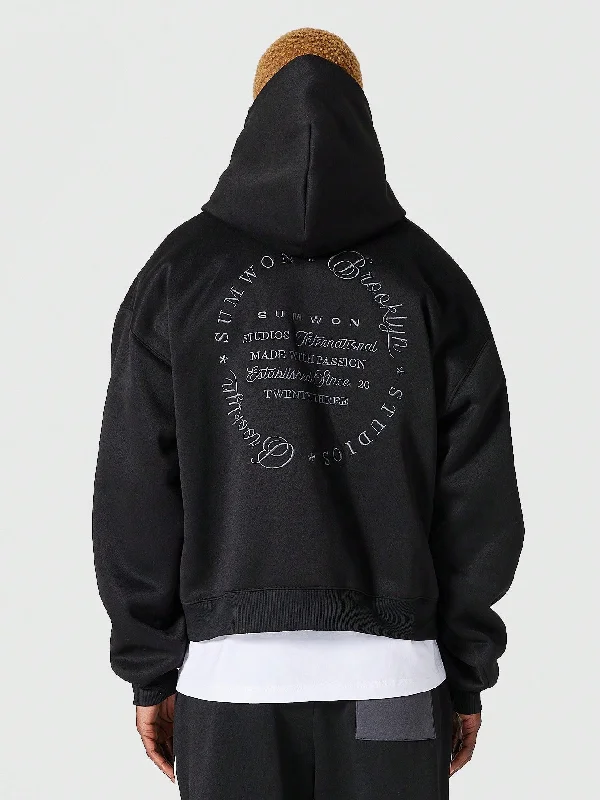 Save up to 60% on new arrivals in clothing – Shop now!  Overhead Hoodie With Front And Back Embroidery