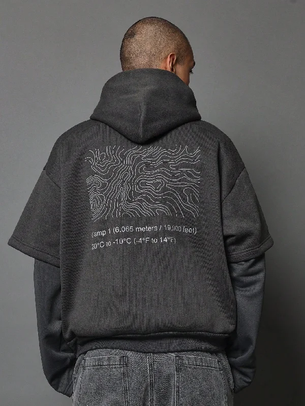 Final clearance: Men’s clothing items up to 70% off! Oversized Fit Contrast Colour Double Sleeve Overhead Hoodie With Drawcords Final clearance: Men’s clothing items up to 70% off! Oversized Fit Contrast Colour Double Sleeve Overhead Hoodie With Drawcords