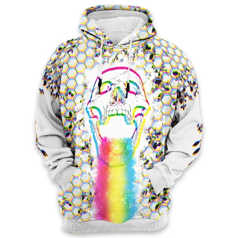 Exclusive discounts on all types of clothing – Shop now!  Rainbow Skull Hoodie