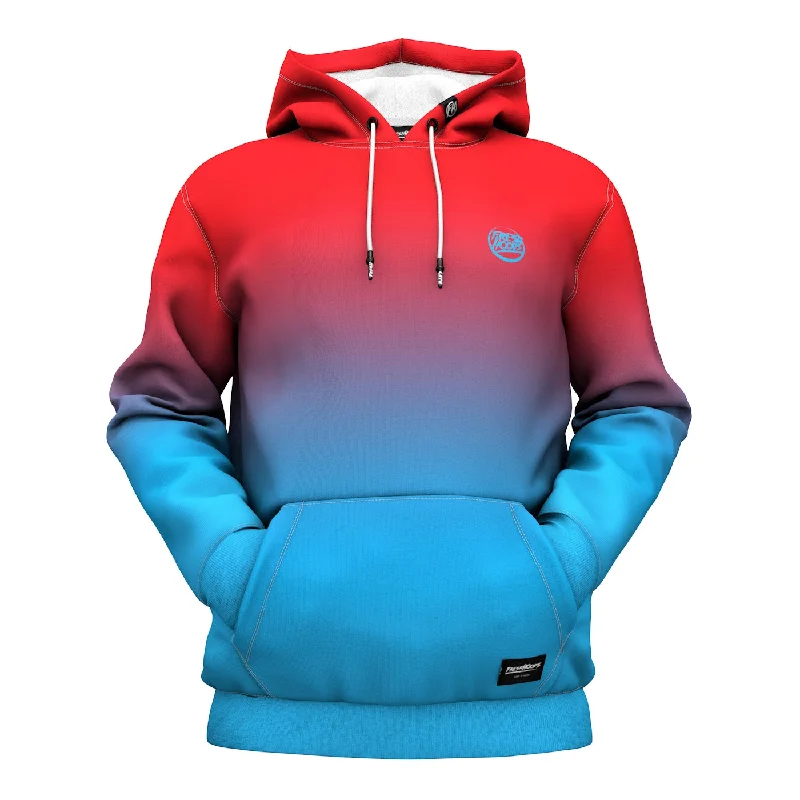 Limited-time promo – up to 70% off on men's essentials.  Red Blue Hoodie