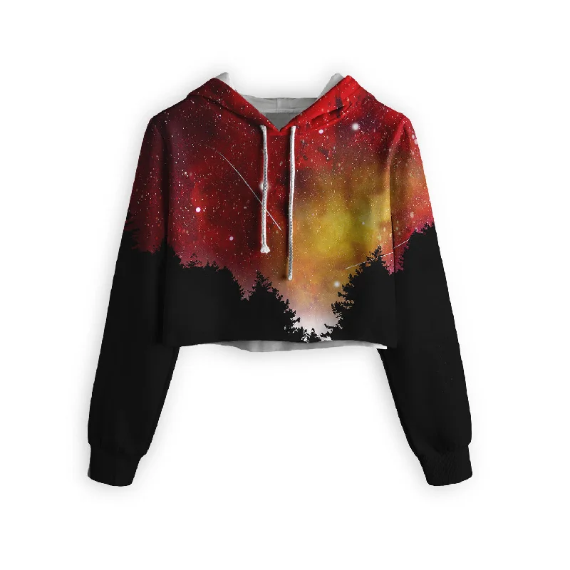 Shop exclusive offers on men’sapparel   Red Lights Cropped Hoodie