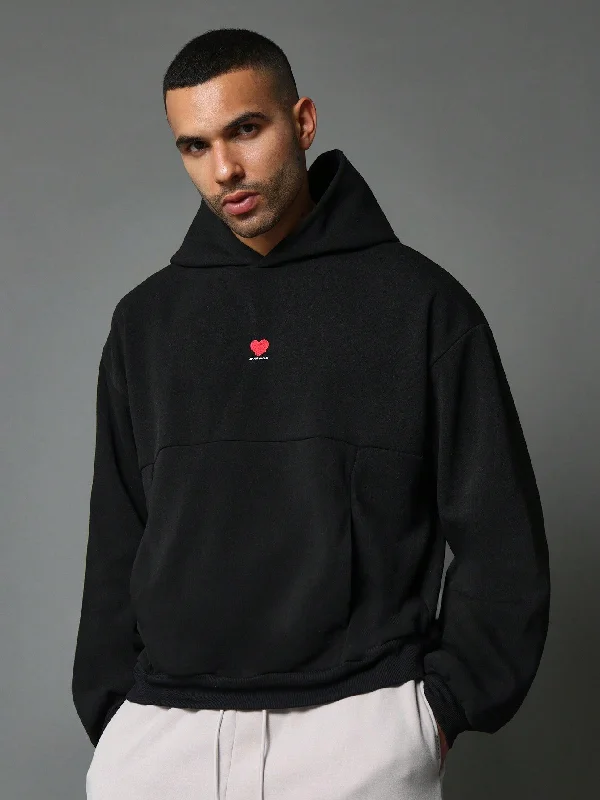 Shop smart, save big – men’s clothing sale on now!  Regular Fit Overhead Heart Embroidered Hoodie