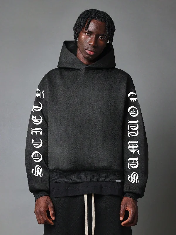 Shop affordable clothing for less – Big discounts online now. Regular Fit Overhead Hoodie With Gothic Script Graphic Print Shop affordable clothing for less – Big discounts online now. Regular Fit Overhead Hoodie With Gothic Script Graphic Print
