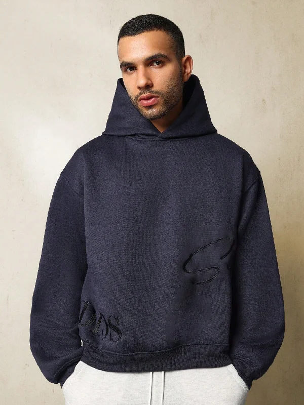 Limited-time offer!  Regular Fit Overhead Hoodie With Signature Embroidery