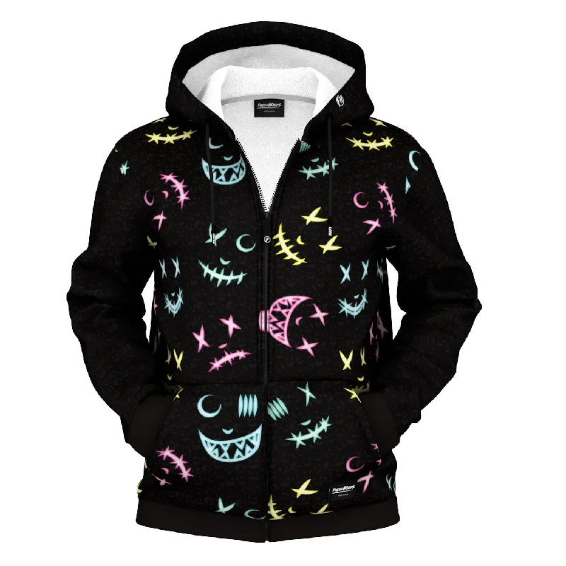 Last chance! Men’s clothing at unbeatable prices.  Smile Now Zip Up Hoodie