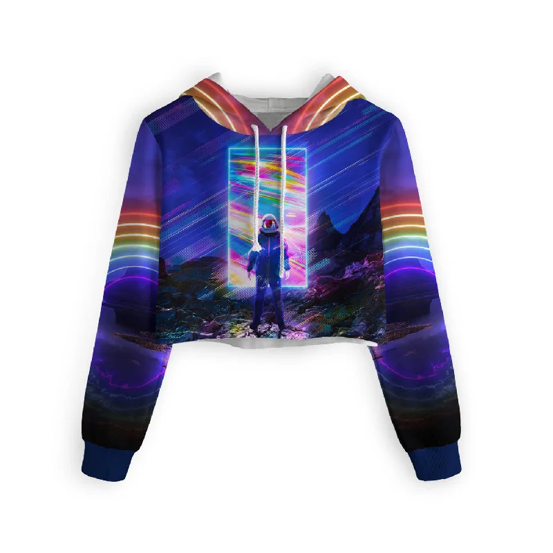 Shop stylish and affordable clothes –   Subspace Frequency Cropped Hoodie
