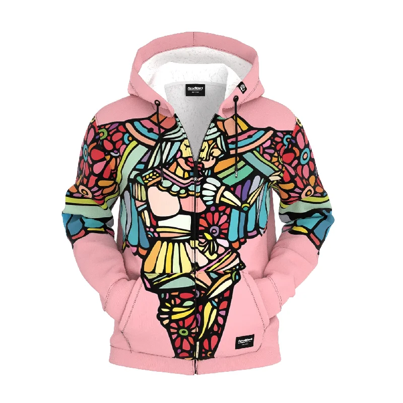 Flash sale: Men’s clothing essentials at irresistible prices!  Swan Flowers Zip Up Hoodie