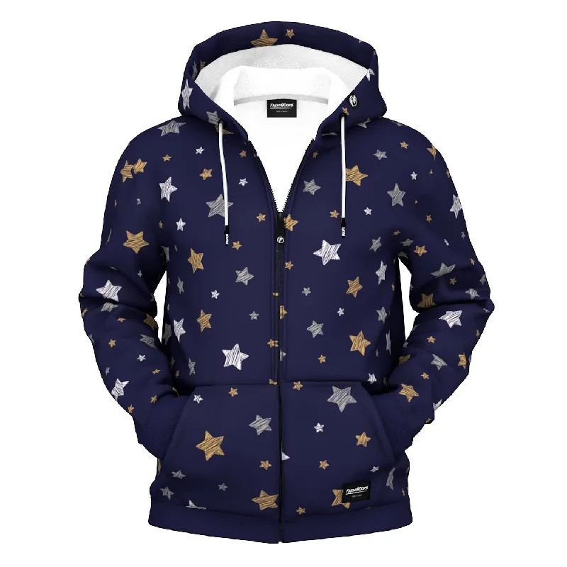 Shop stylish and affordable clothes –   Tiny Star Zip Up Hoodie