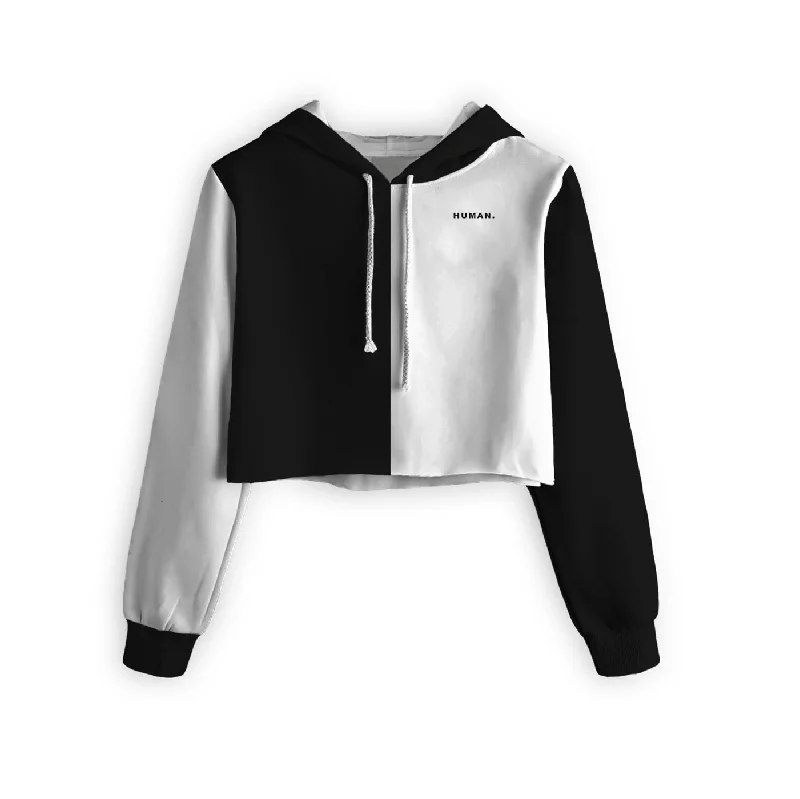 – Shop now and save big.  White & Black Cropped Hoodie