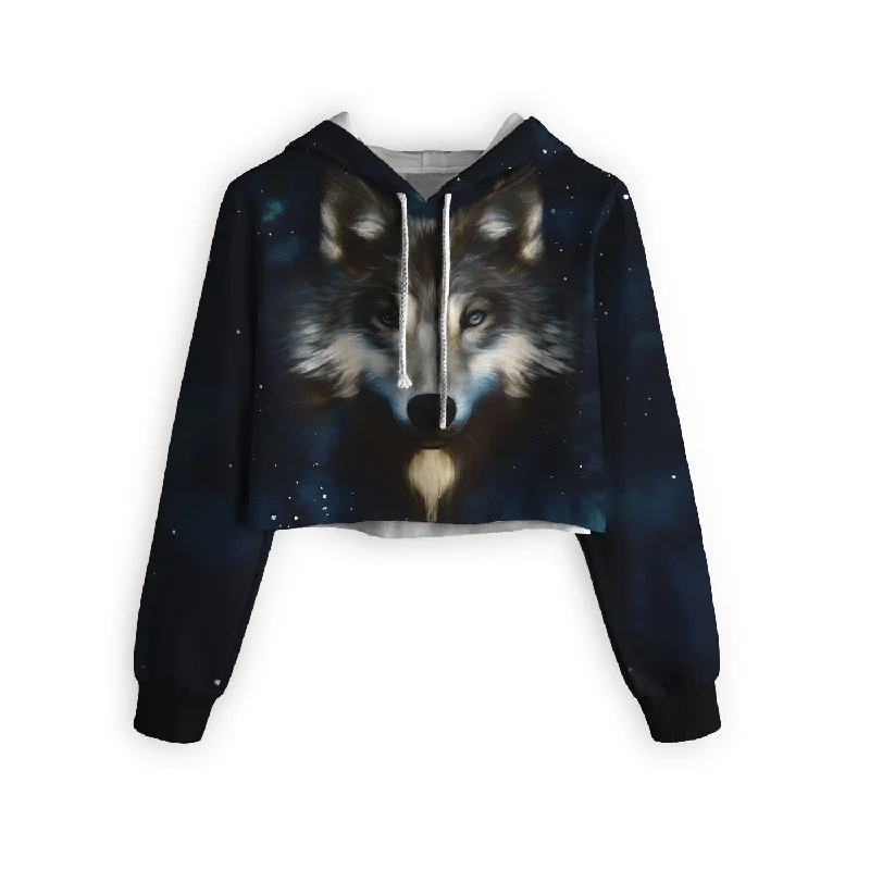 Huge deals on men’s clothing – Limited-time only!  Wolf In Night Cropped Hoodie