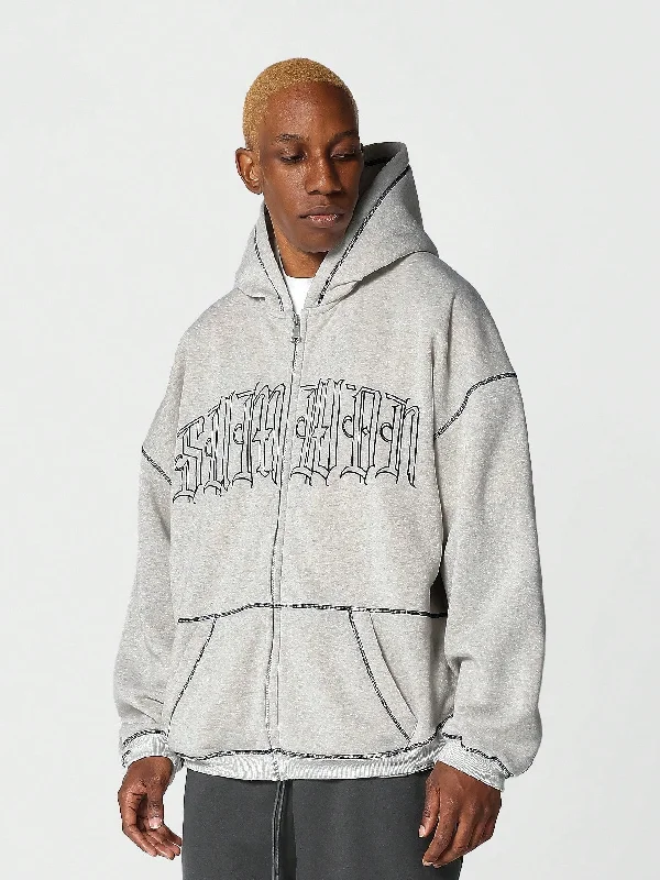Exclusive offers on the latest clothing styles for men .  Zip Through Hoodie With Front Embroidery